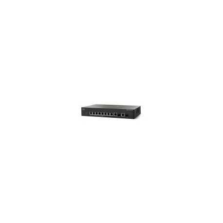 Switch Cisco SG355-10P-K9-NA - Administrable - 8 Puertos + 2 Puertos mini-GBIC - 62W