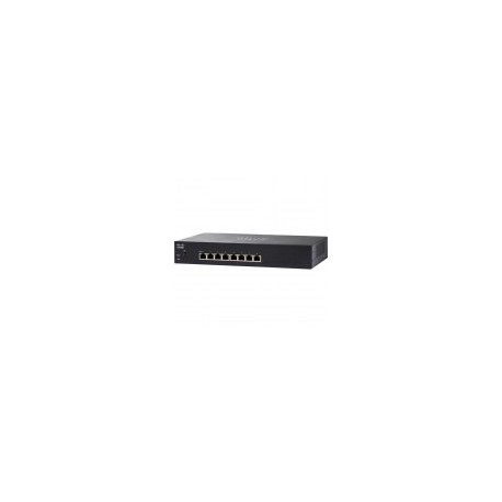 Switch Cisco SG250-08-K9-NA - Administrable - 8 Puertos - 10/100/1000 - PoE+ - 45W