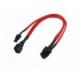 Cable de Alimentación AeroCool EN54805 - PCI Express - 6 pines - 45cm - Rojo