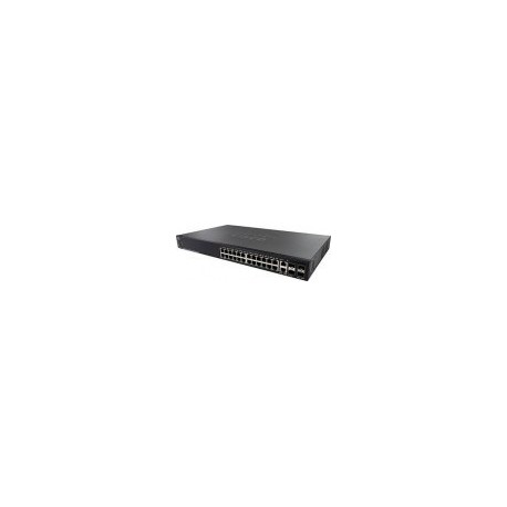 Switch Cisco SG550X-24MP-K9-NA - Administrable - 24 Puertos PoE+ + 2 Puertos Gigabit/SFP + 2 Puertos SFP+ - 382W